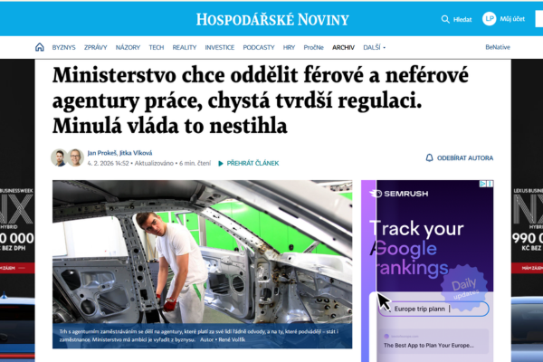 Úvodní obrázek k článku Hospodářské noviny